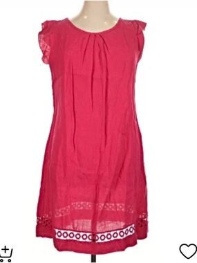 TERZO MILLENNIO Made in Italy Linen/ Fusia/  Dress/woman’s XL